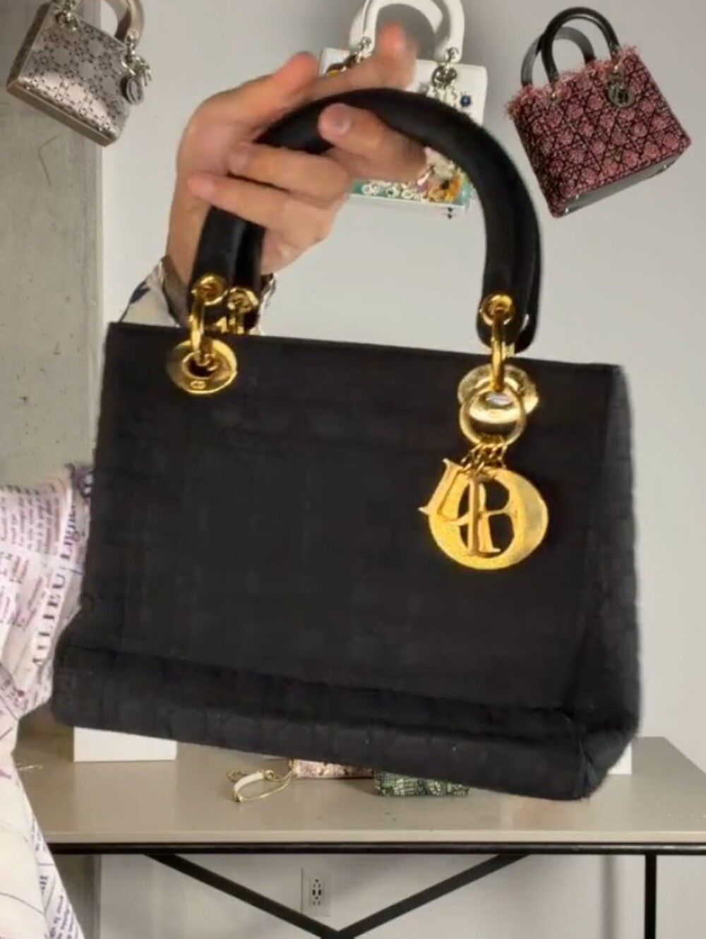 Vintage Christian Dior Medium Lady Dior Bag
